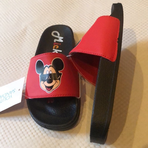 Sandals boy new size 13/1M Mickey Mouse Disney slip ones - Picture 3 of 3